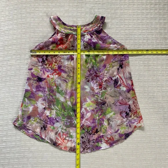 Allen B. Schwartz Y2K floral sheer top. - Picture 7 of 8